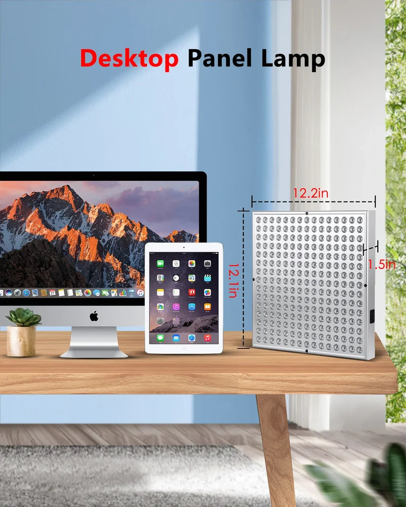 Red Light Therapy Panel for Face & Body – 225 LEDs, 660nm & 850nm
