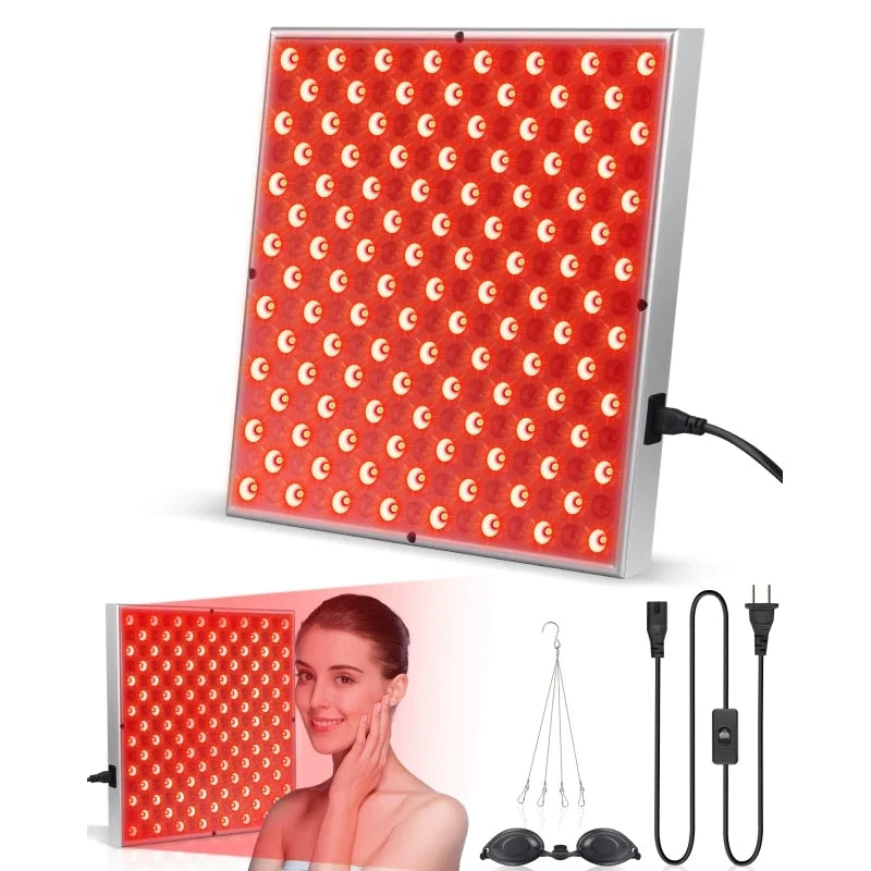 Red Light Therapy Panel for Face & Body – 225 LEDs, 660nm & 850nm